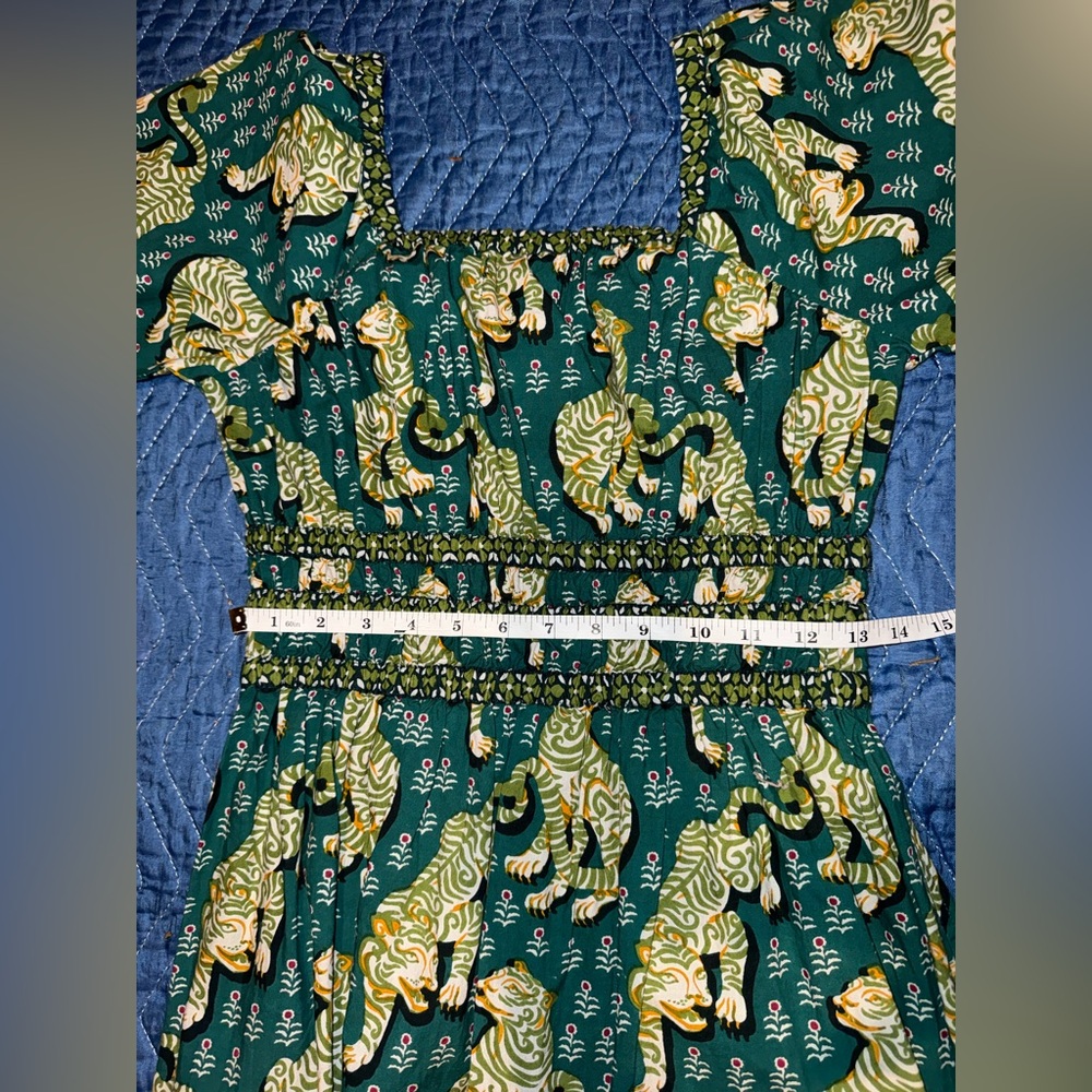 Gorgeous Printfresh cotton midi Dress in Tiger Queen XS NWOT - Picture 7 of 9